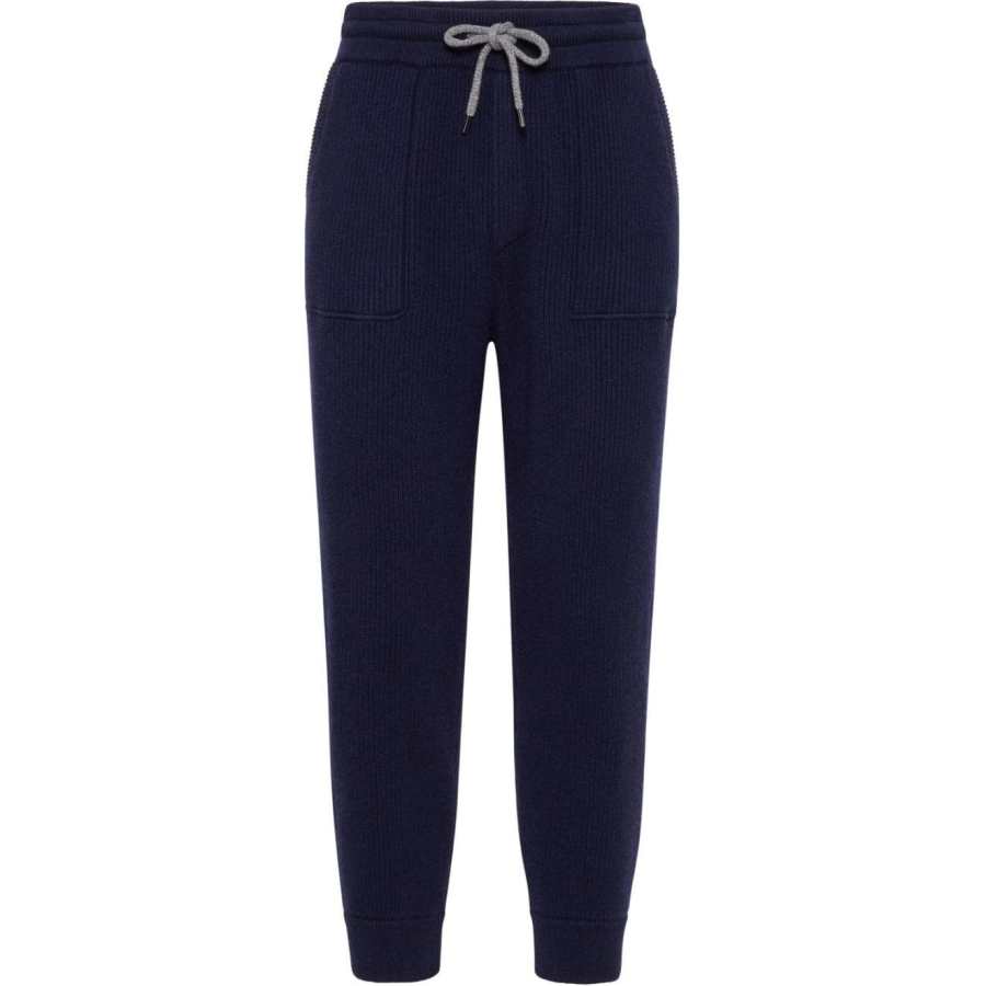 Brunello Cucinelli Brunello Cucinelli Ribbed Knit Drawstring Joggers