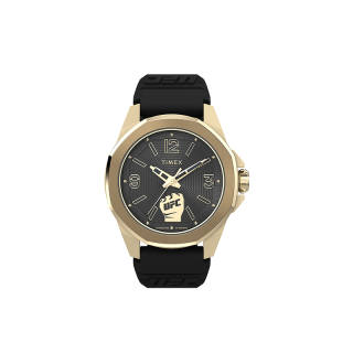 TIMEX Wrist Watches Quartz Movement Silicone Strap Black Dial Men's Watches