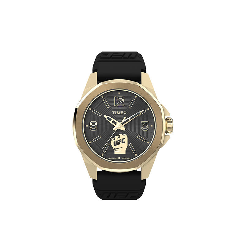 TIMEX Wrist Watches Quartz Movement Silicone Strap Black Dial Men's Watches