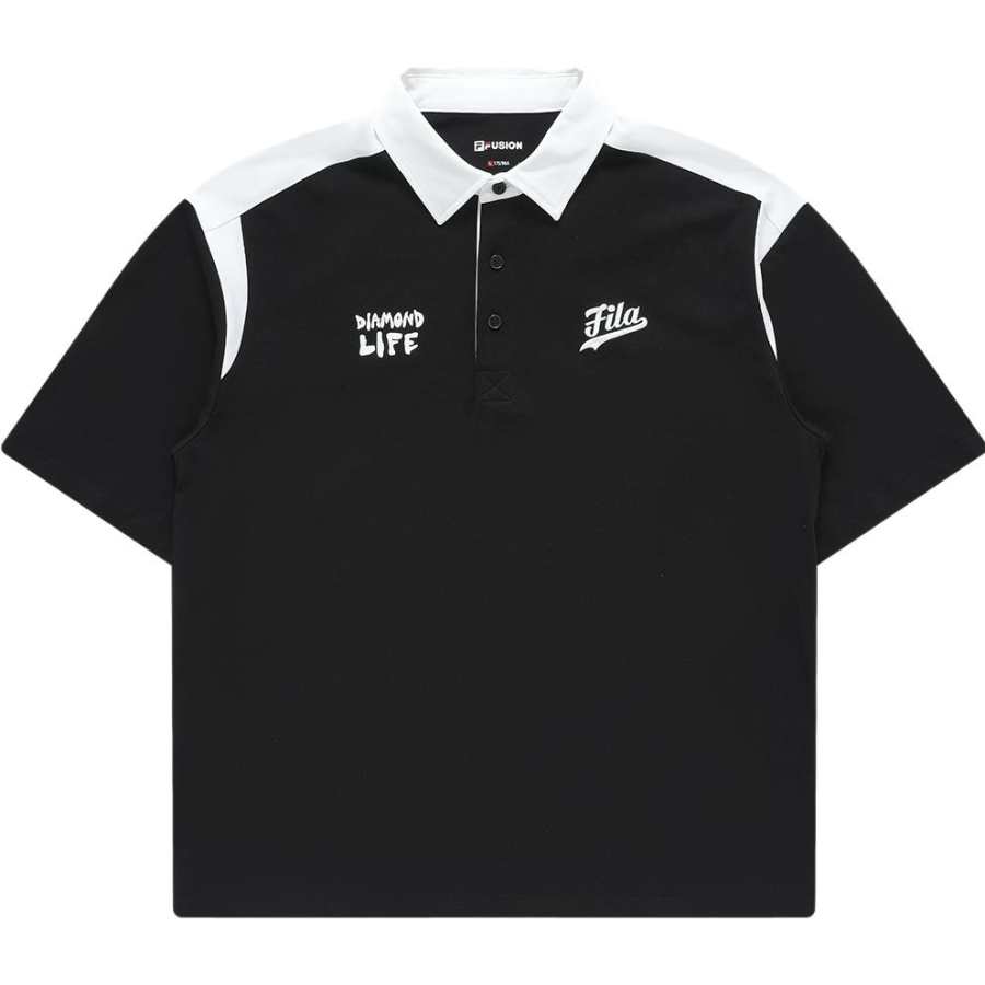 FILA FUSION Polo Shirt Men's Black