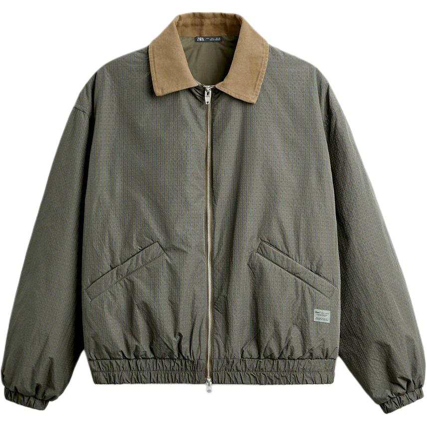 ZARA ZARA Puffer Jacket Men's Medium Khaki