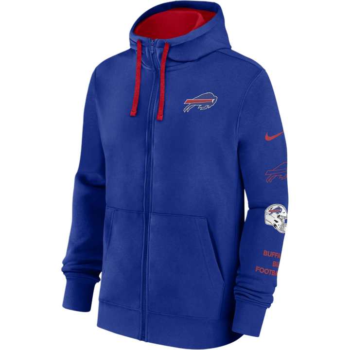 Nike Nike Buffalo Bills Club Men's Nike Nfl Full Zip Hoodie