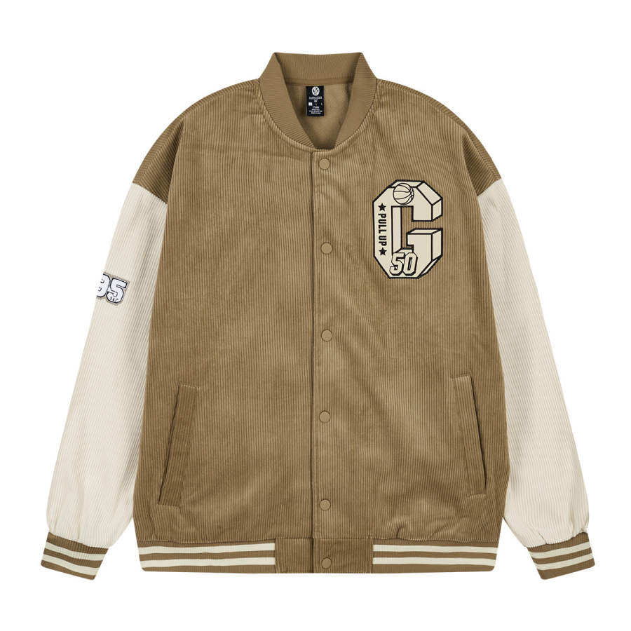 361° Basketball Collection Baseball Jacket Men's Brass