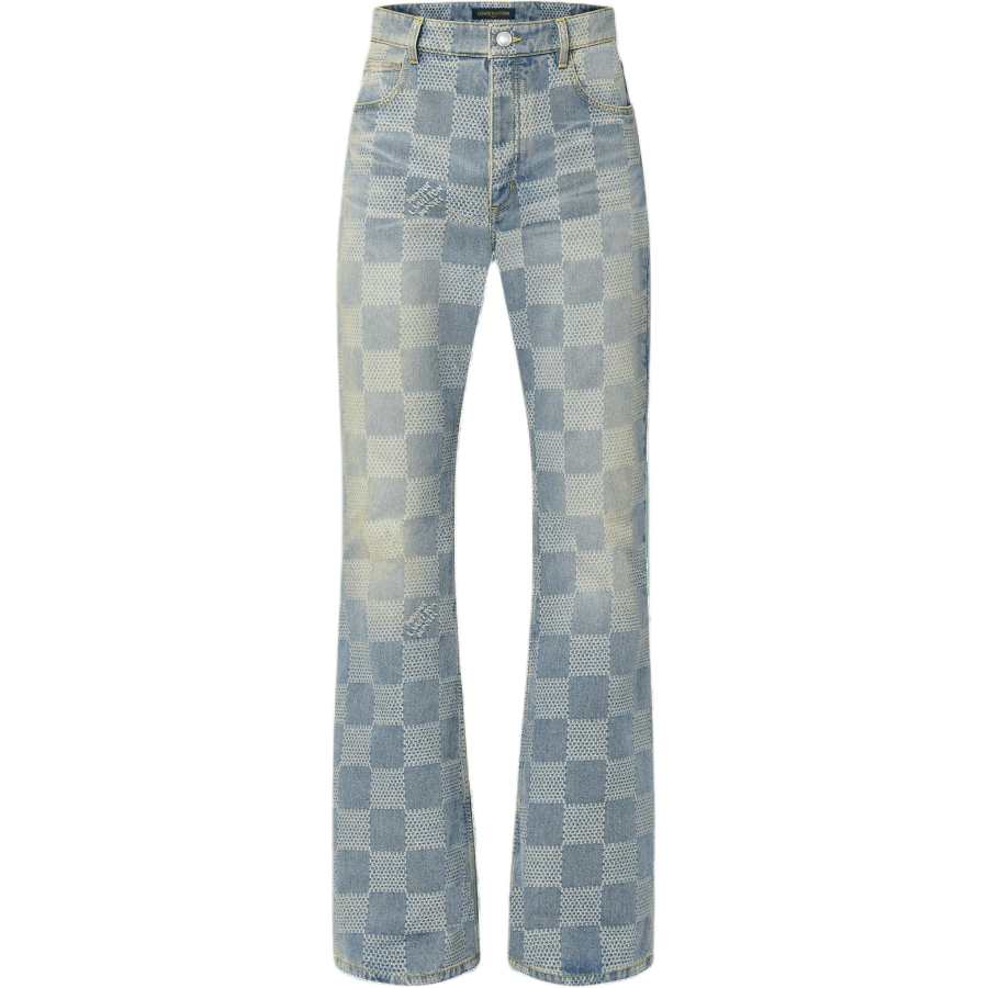LOUIS VUITTON LOUIS VUITTON Damier Denim 3D Bootcut