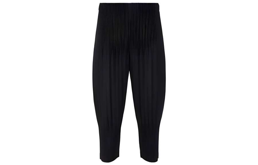 Homme Plissé Issey Miyake SS23 Casual Pants Men's Black