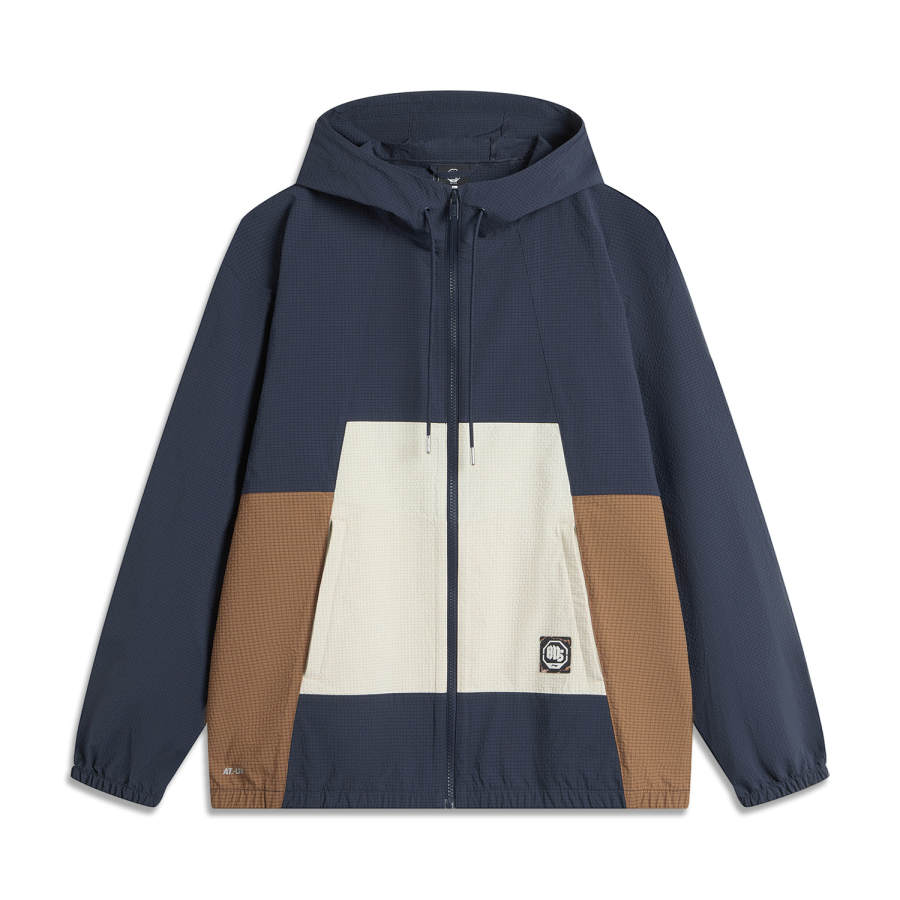 Li-Ning Li Ning Sun Protection Clothing Men's Dark Marine Blue/Oat Gray/Brown