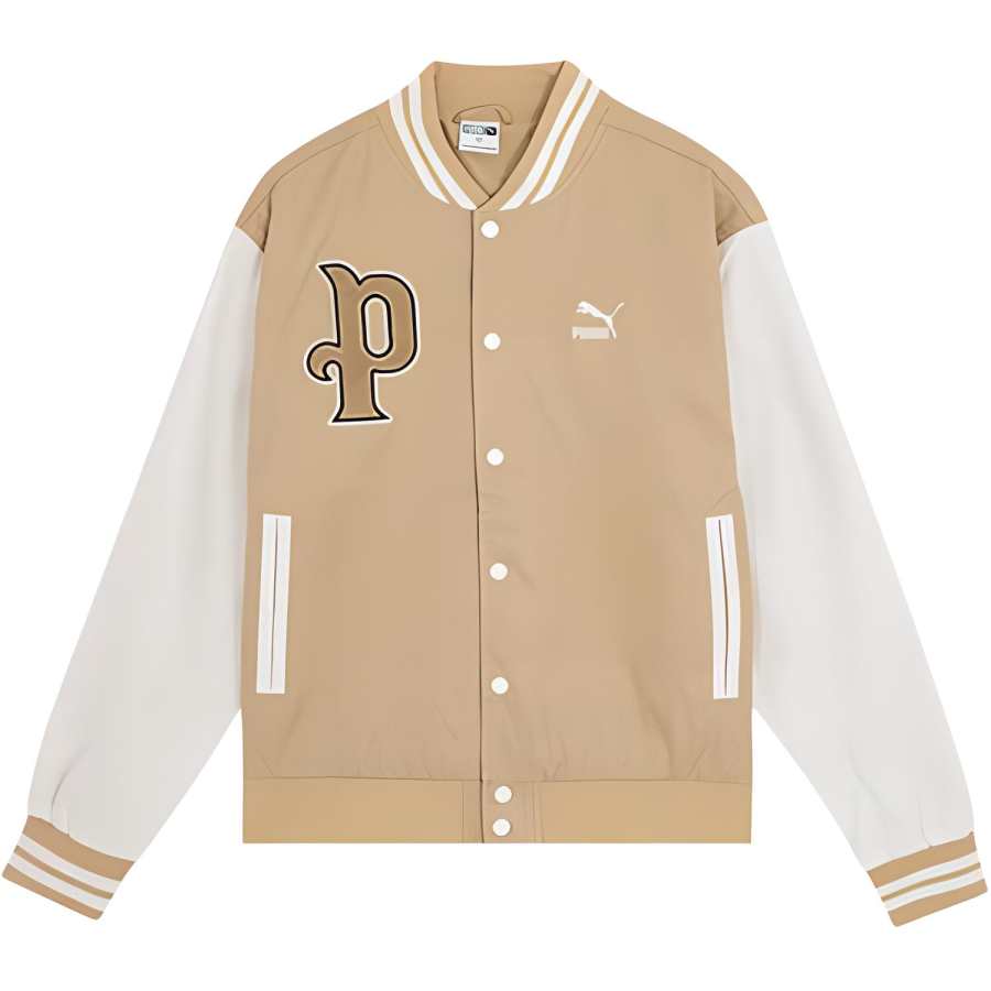 PUMA PUMA Baseball Jacket Unisex Khaki