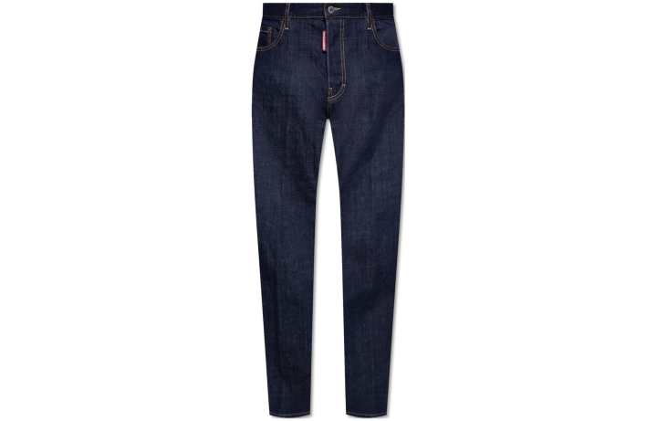 DSQUARED 2 Dsquared2 Logo Patch Straight Leg Jeans