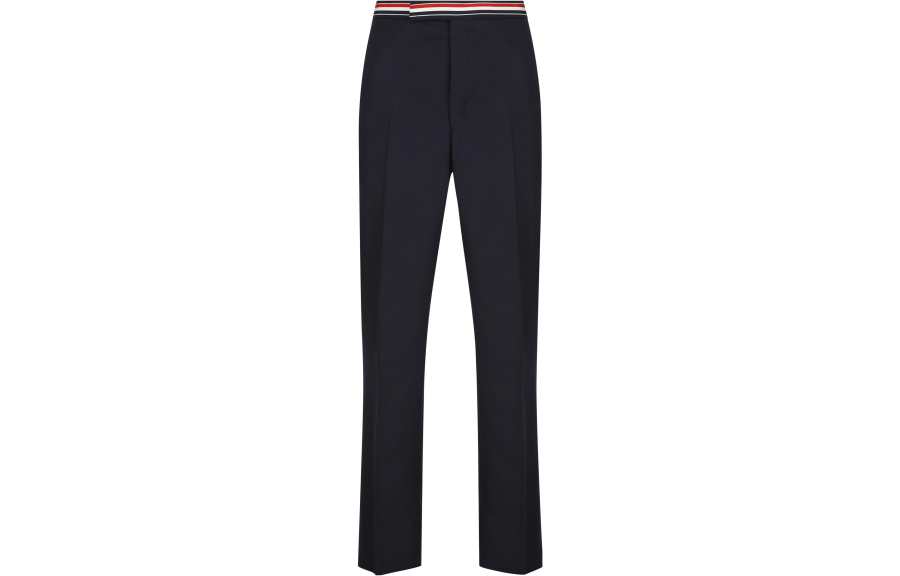 THOM BROWNE Striped Band Cropped Trousers