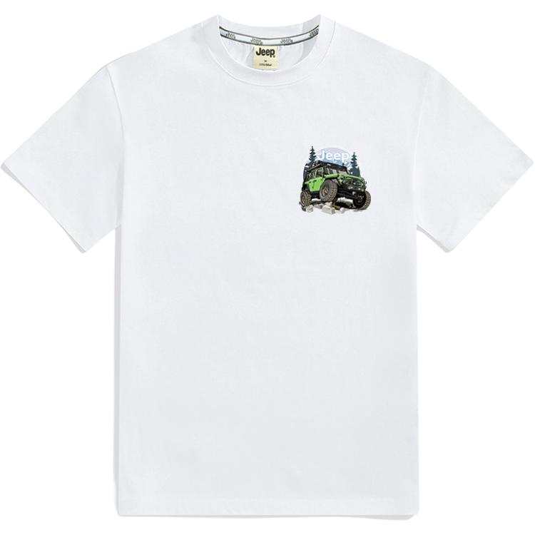 Jeep T Shirts Unisex Crew Neck Straight Fit