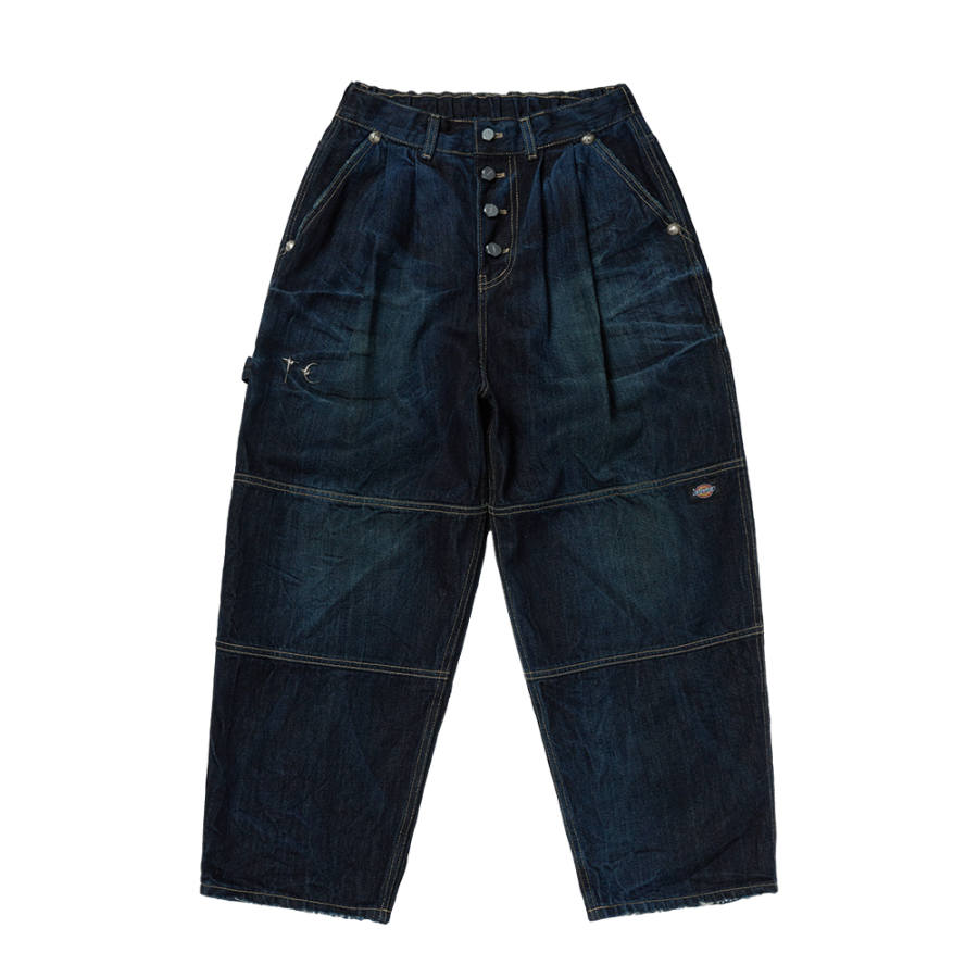 THUG CLUB X Dickies Jeans Unisex Blue Moderate Straight Fit Pants