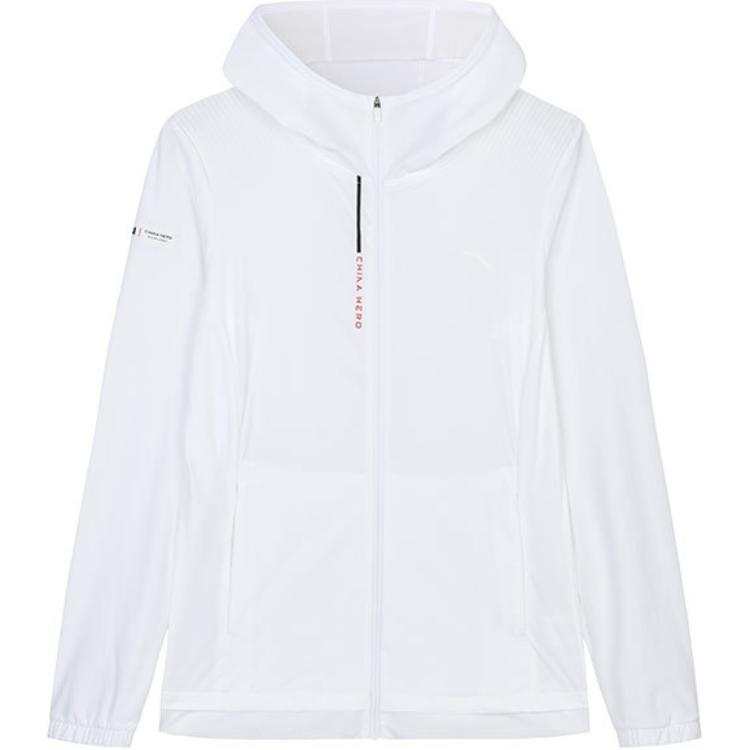 Anta Variety Training Collection Breathable UV Protection Sun Protection Clothing Women's Snowflake White