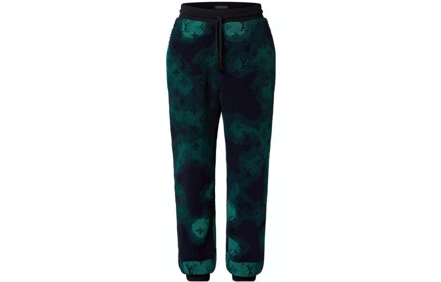 LOUIS VUITTON Monogram Camo Fleece Jogpants