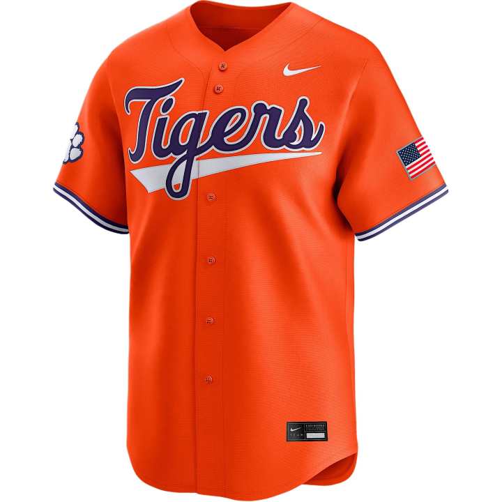 Nike Nike Clemson Tigers Men's Nike College Limited Baseball Jersey