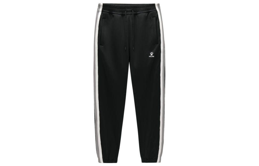 KELME Knitted Sweatpants Unisex Agate Black Moderate Cuffed Pants