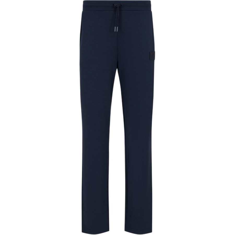 EMPORIO ARMANI EA7 SS24 Knitted Sweatpants Men's Navy Blue