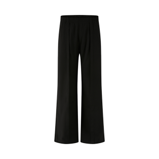 KREATE Fall Winter Fleece Lined Solid Color Heavyweight Center Seam 3D Effect Soft Fitting Drape TR Pants Casual