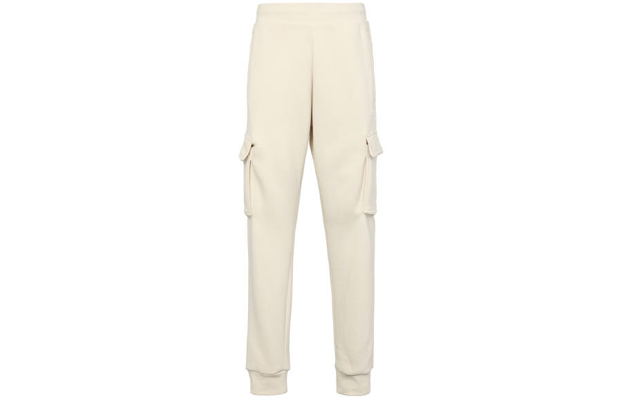 Adidas Originals Casual Pants Men's White Moderate Straight Fit Pants