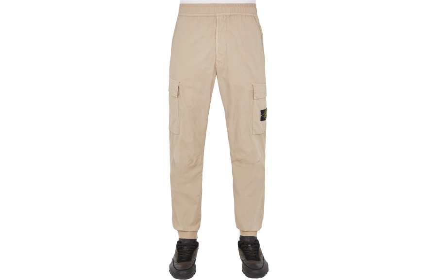 STONE ISLAND 31303 Stretch Cotton Tela 'Paracadute' Garment Dyed Cargo Pants