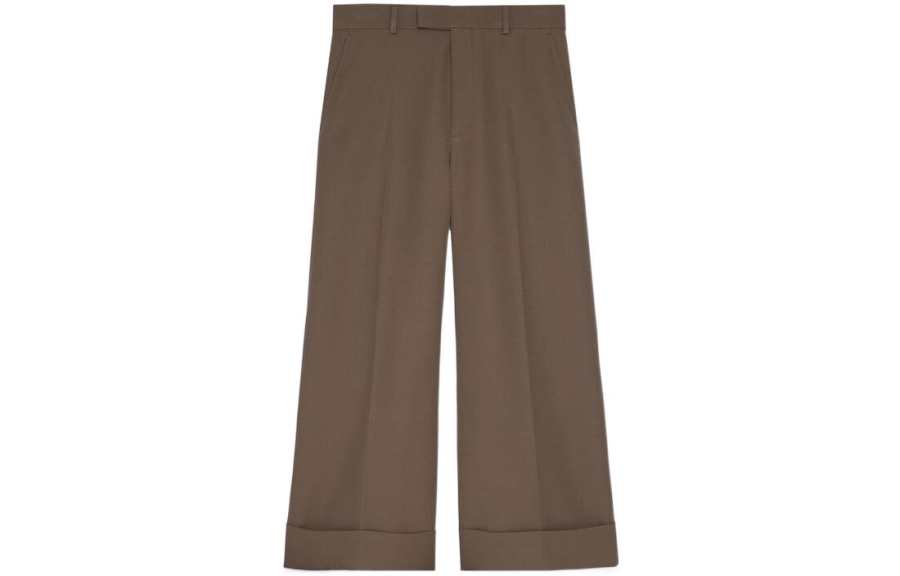 GUCCI Cosmogonie SS22 Casual Pants Men's Coffee