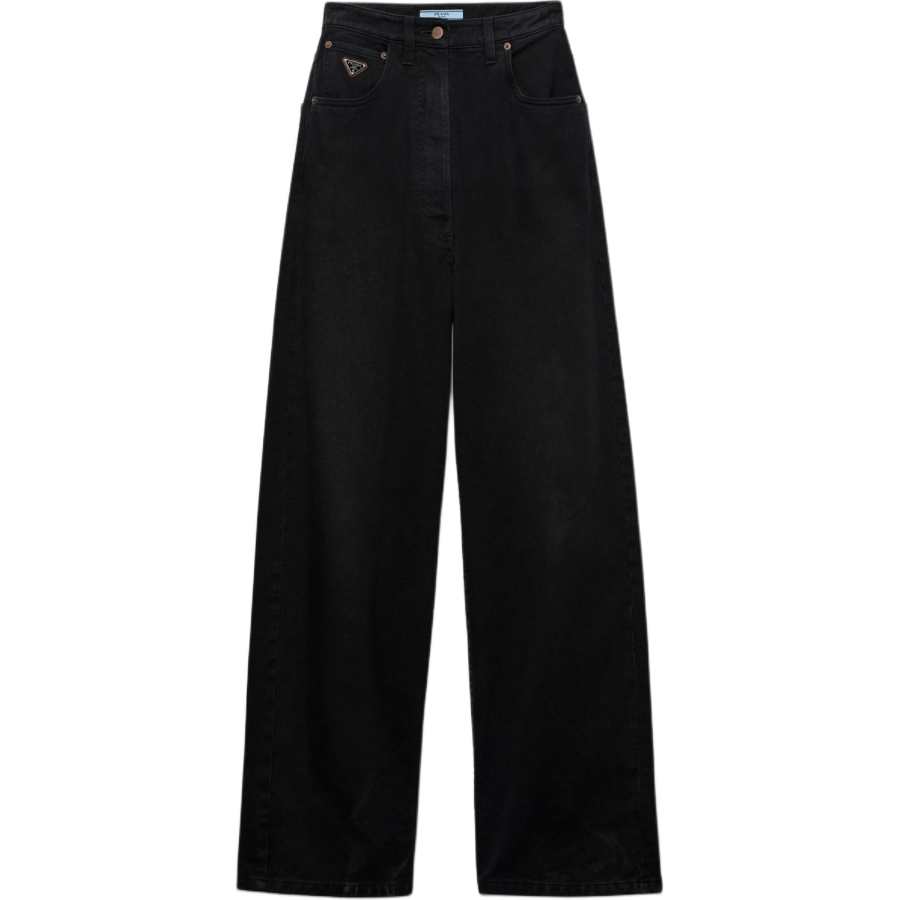 PRADA Wide Leg Denim Jeans Women's