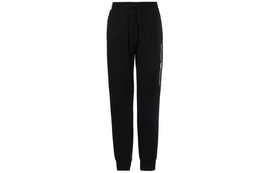 EMPORIO ARMANI SS24 Knitted Sweatpants Men's Black