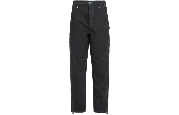 EVISU Casual Pants Men's Dark Gray Moderate Straight Fit Pants