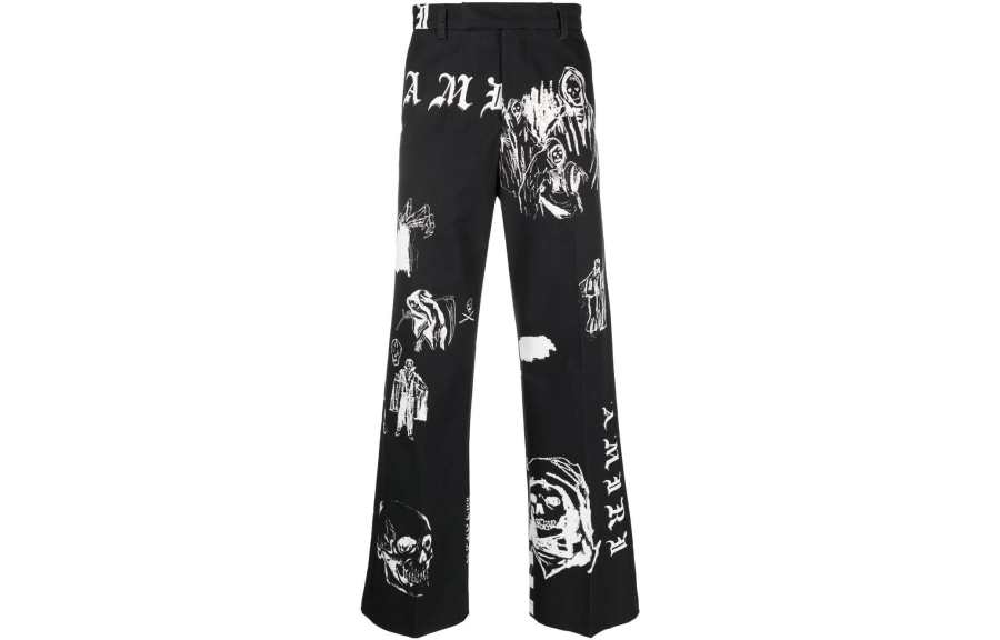 AMIRI Graphic print Straight leg Trousers