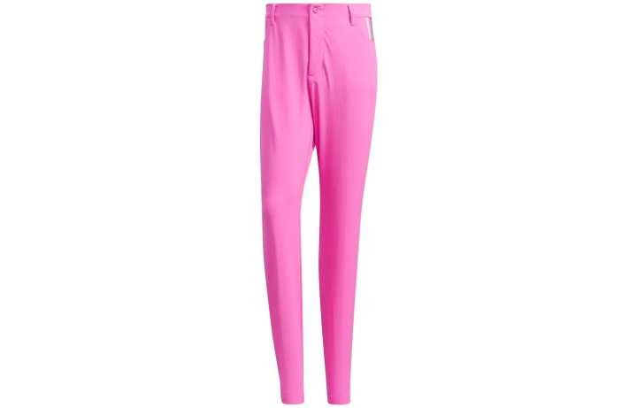 Adidas Adidas Casual Pants Men's Pink Moderate Slim Fit Pants