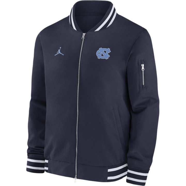 Jordan JORDAN North Carolina Tar Heels Sideline Men's Nike College Full-Zip Bomber Jacket