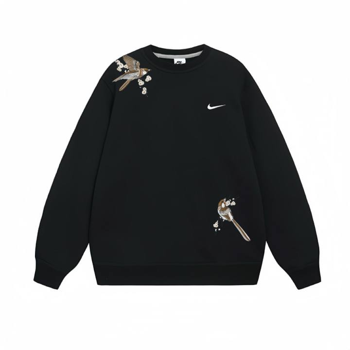 Nike Nike Sweatshirts Unisex Black Crew Neck Moderate Regular