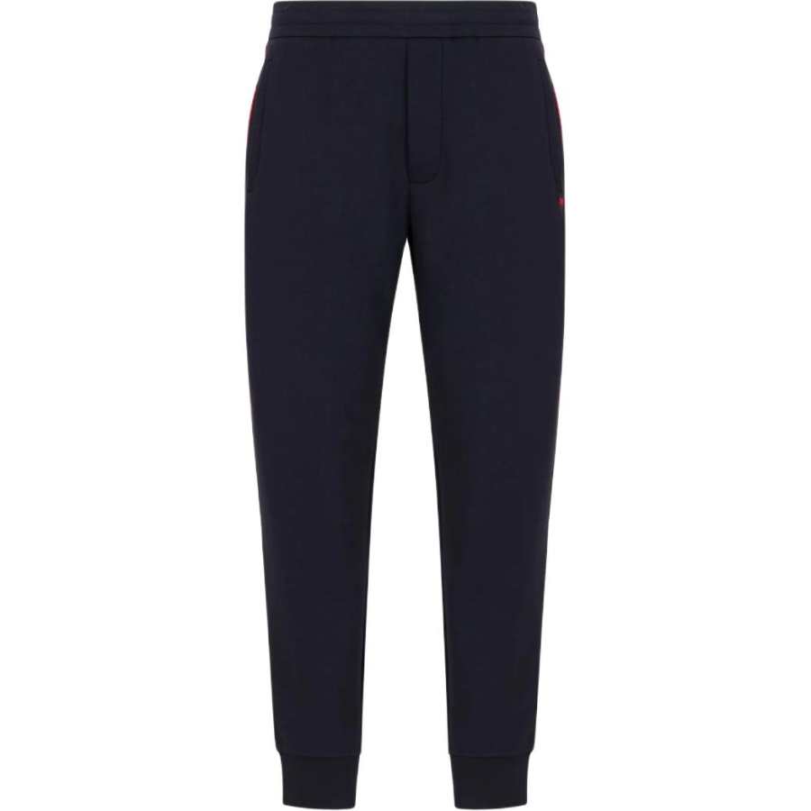 EMPORIO ARMANI Knitted Sweatpants Men's Marine Blue