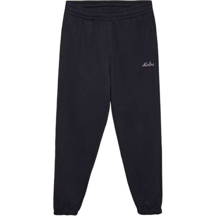New Era FW24 Casual Comfort Cuffed Fleece Knitted Sweatpants Unisex Black