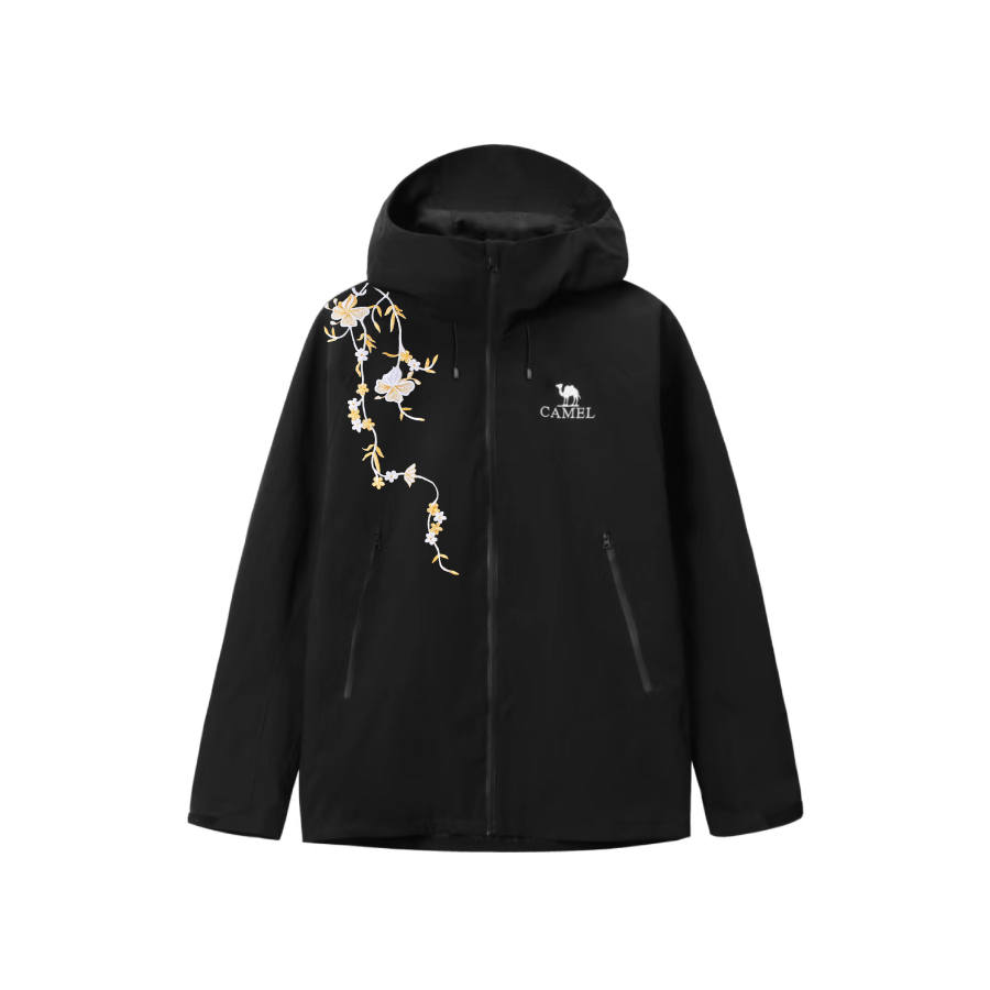CAMEL CAMEL All weather Waterproof And Windproof To Keep Warm Windbreaker Jacket Unisex Phantom Black