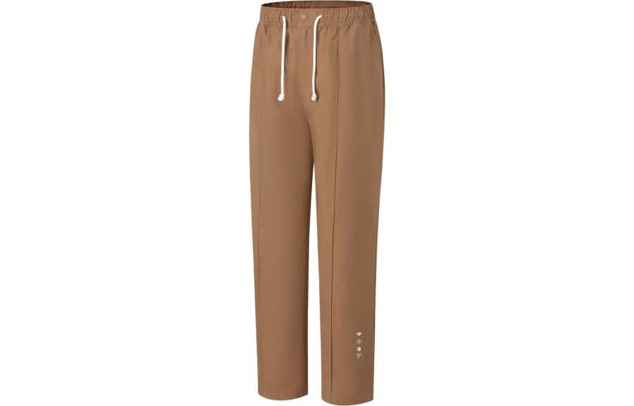 Li-Ning Li Ning Casual Pants Unisex Smoke Brown Moderate Straight Fit Pants