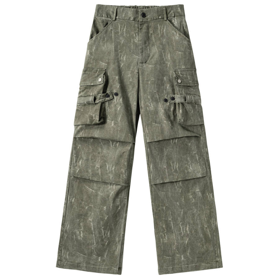 XINYINSU Casual Pants Unisex Green
