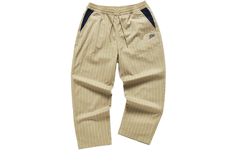 FILA FUSION BASEBALL Casual Pants Men's Mud Khaki Moderate Straight Fit Pants