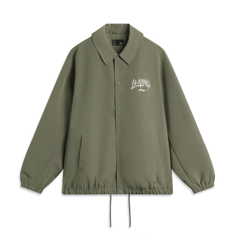 Li-Ning Li Ning Sports Fashion Collection Trench Coat Men's Murky Olive Green