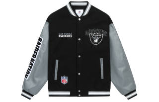 NFL Baseball Jacket Unisex Black