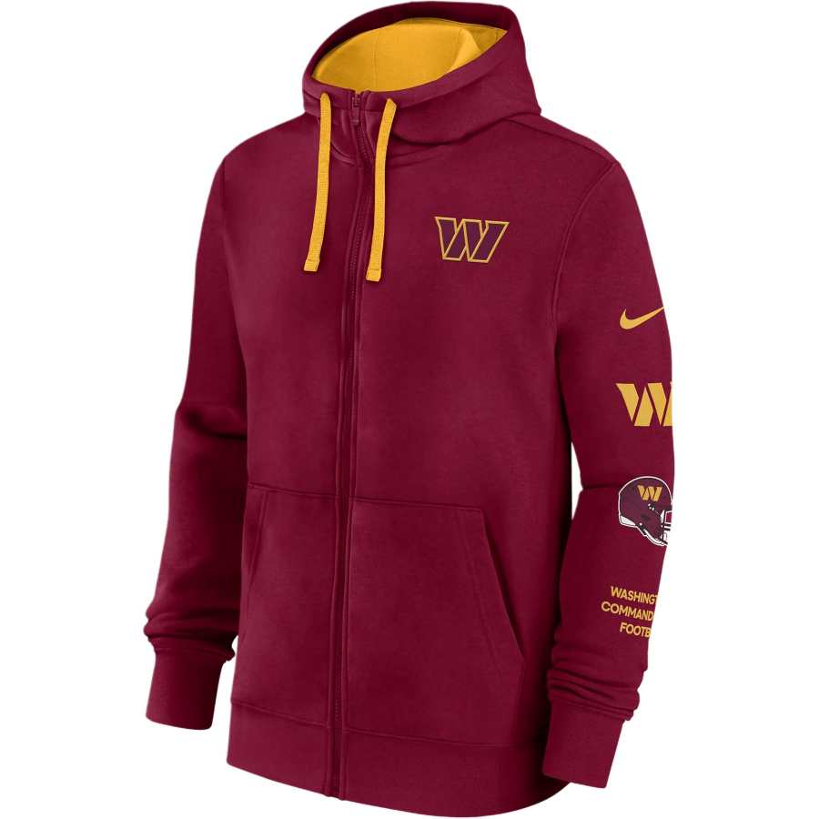 Nike Nike Washington Commanders Club Men's Nike Nfl Full Zip Hoodie