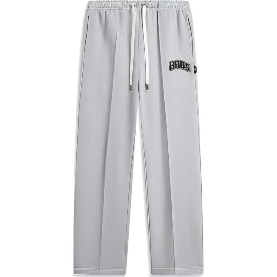 Li-Ning Li Ning BADFIVE Letter Straight Fit Lace Up Fleece Lined Mid Rise Loose Fit Knitted Sweatpants Men's