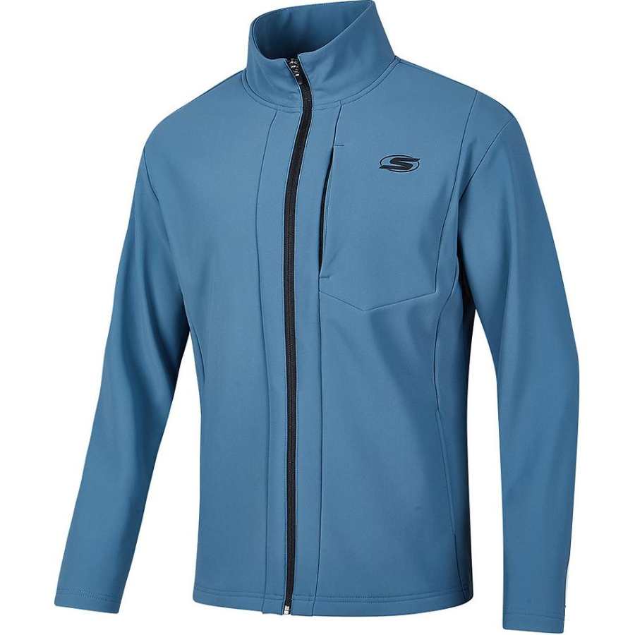 Skechers Basic Sports Collection Jackets & Coats Men's Dark Duck Green
