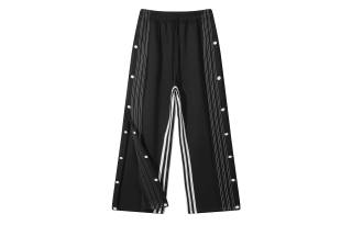HALEBOSS Casual Pants Unisex Moderate Snap Button Pants