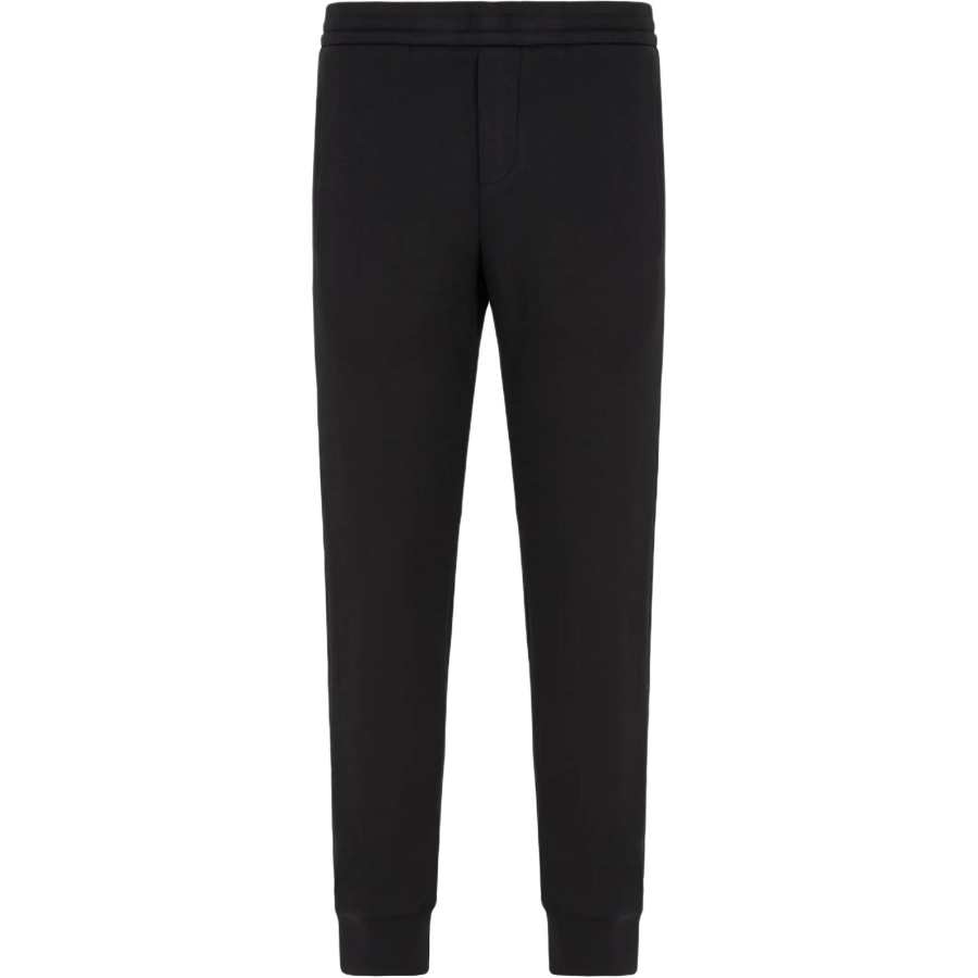 EMPORIO ARMANI Knitted Sweatpants Men's Black