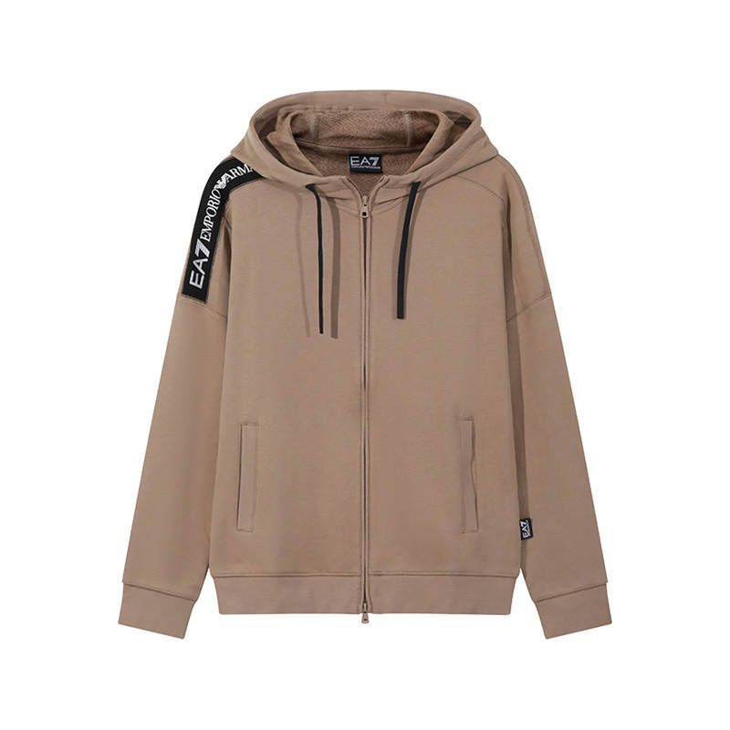 Emporio Armani rubberised-logo hoodie
