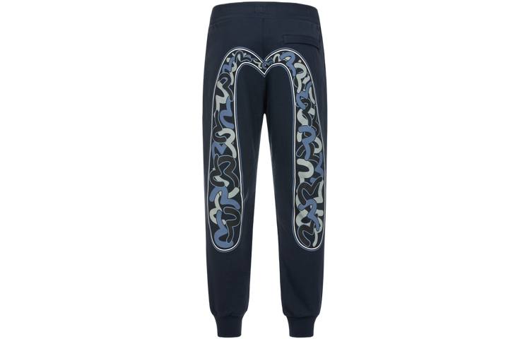 EVISU EVISU Casual Pants Men's Navy Blue