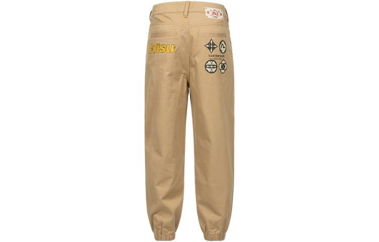 EVISU EVISU Casual Pants Men's Apricot Moderate Cuffed Pants