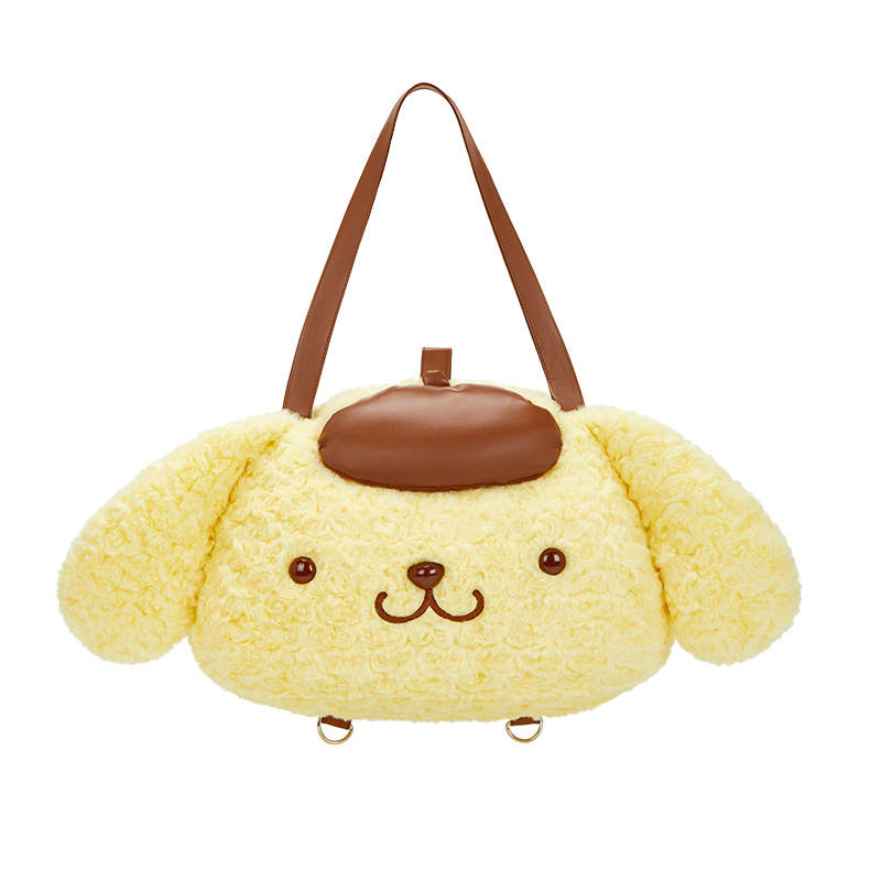 Sanrio Rose Velvet Handheld Shoulder Bag Unisex Pompompurin