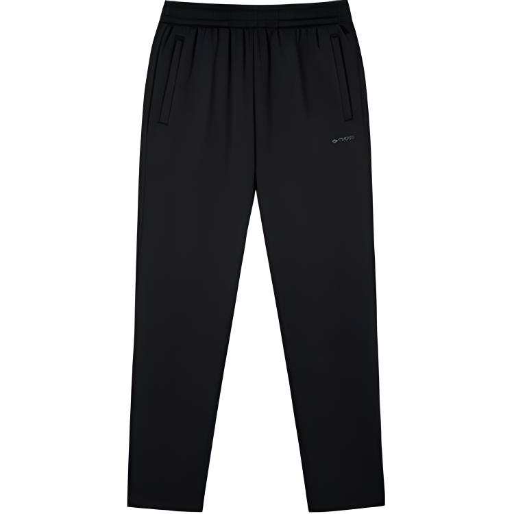 361° Variety Training Collection Letter Fleece Lined Straight Fit Mid Rise Knitted Sweatpants Men's Super Black