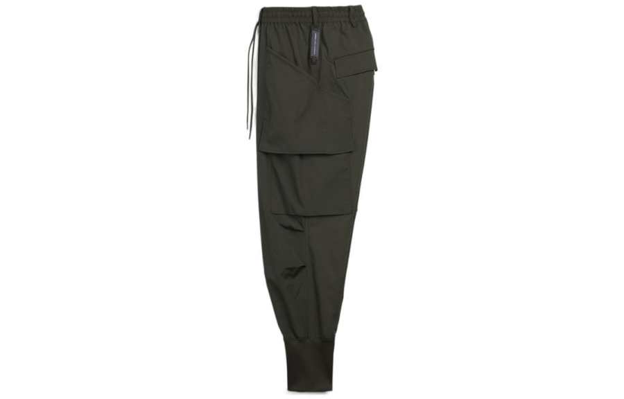 Y-3 Y 3 Casual Pants Men's Green Moderate Cuffed Pants